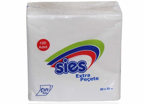 Extra Peçete 24x24, 2Kat, 1/4-1/8 Katlamalı